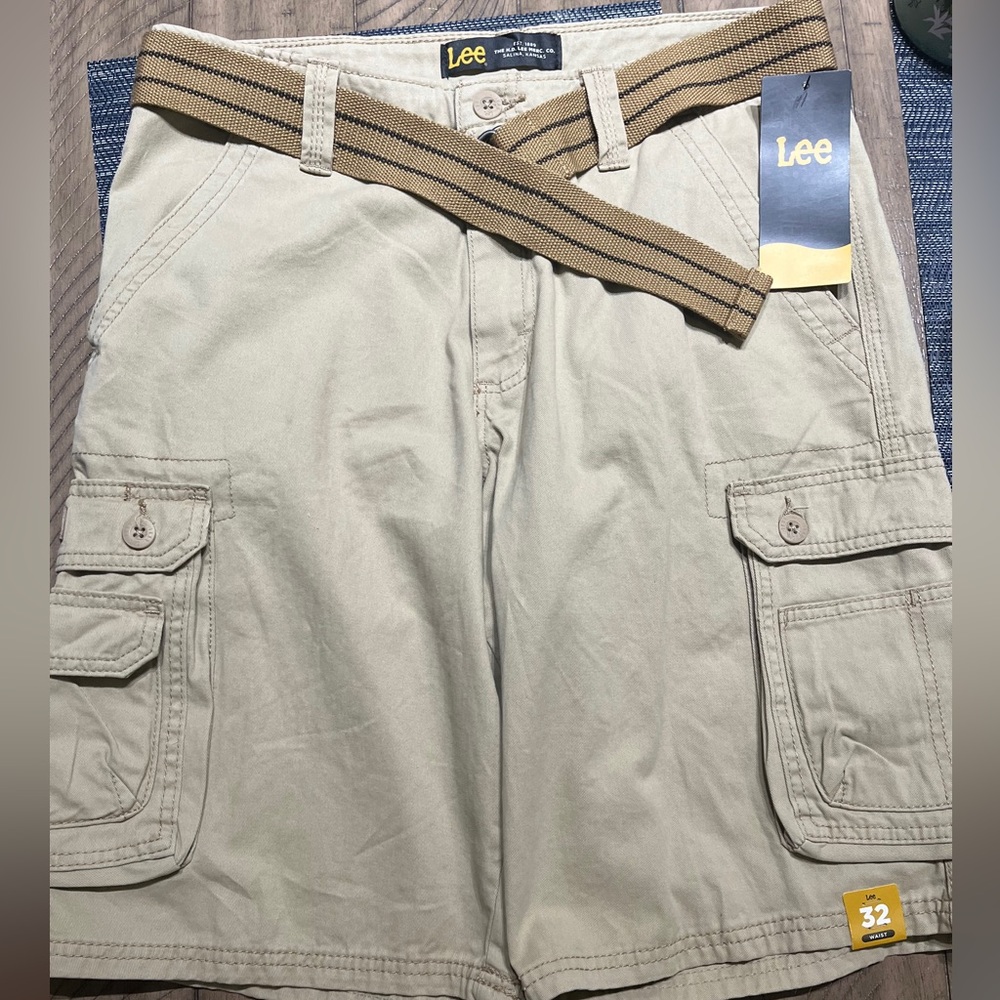 Lee Men's Cargo Shorts - Charcoal